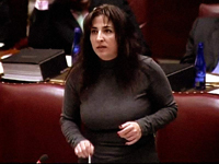 Diane Savino on the New York State Senate floor
