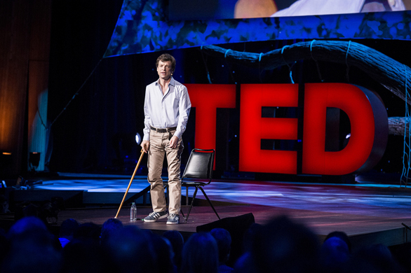Joshua Prager uses his journalistic eye to tell his own story at TED2013. Photo: James Duncan Davidson