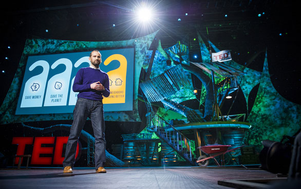 Alex Laskey shares the surprising thing that motivates people to save energy at TED2013. Photo: James Duncan Davidson