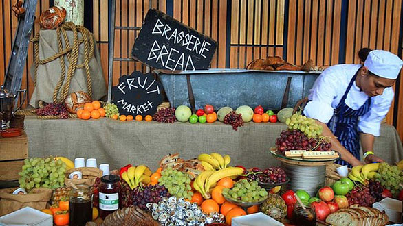 This glorious spread of food at TEDxSydney was crowdsourced from local growers. Photo: courtesy of TEDxSydney
