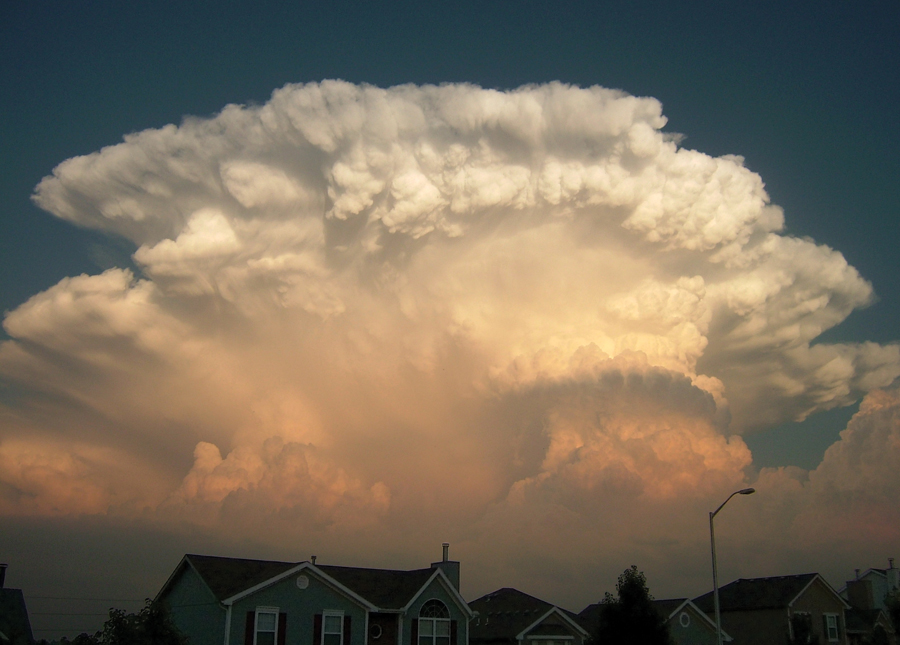 Clouds that look like an explosion, spotted by Mick Ohrberg in Kansas City, Missouri.