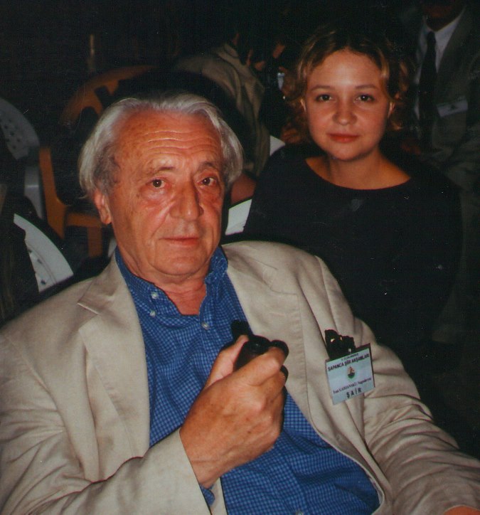 Ivana with her father, poet Ivan Gadjanski, who passed away in 2012.