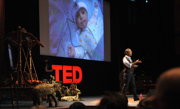 Pawan Sinha explains how the brain learns to see at TEDIndia 2009. Now, he's given the backstory to his area of research. Photo: James Duncan Davidson