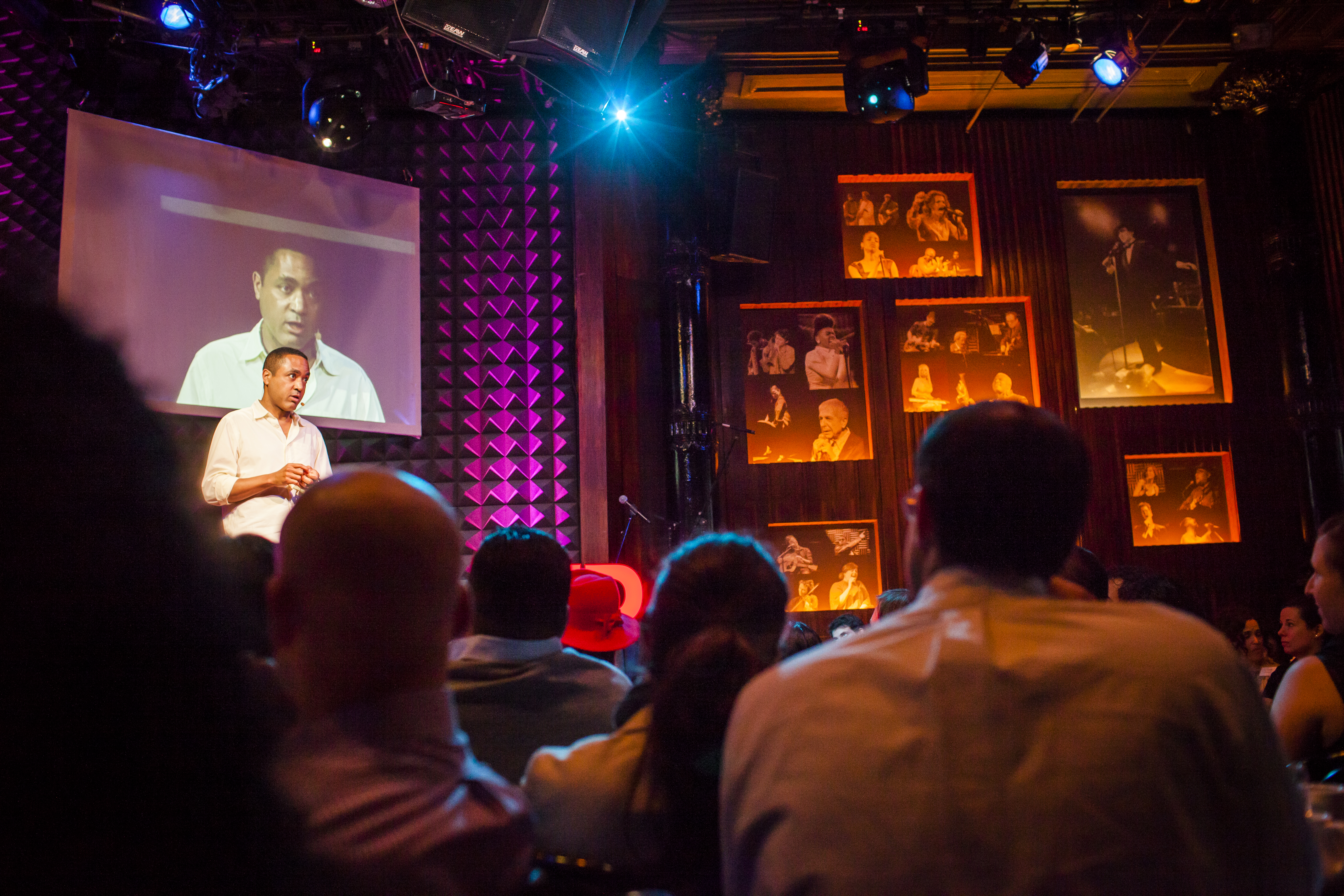 John McWhorter speaks at TED@NewYork talent search in 2012. A year later, he took the stage at TED2013. Photo: Ryan Lash