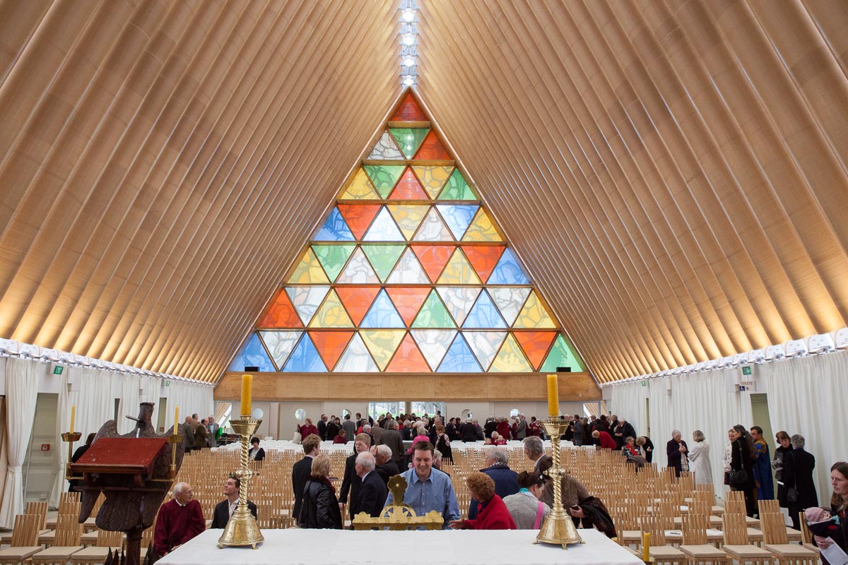 Christchurch Cardboard Cathedral, New Zealand, 2013.