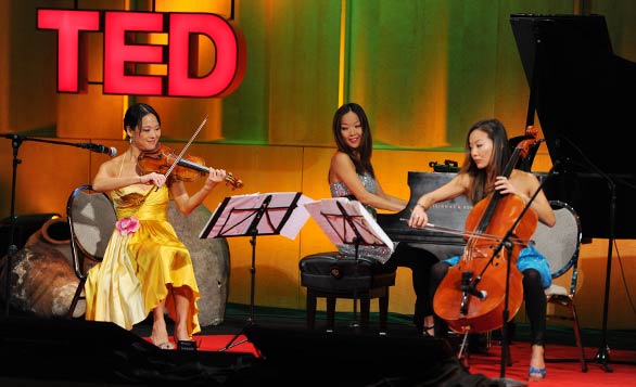 The Ahn Trio plays during TEDWomen 2010. Photo: James Duncan Davidson