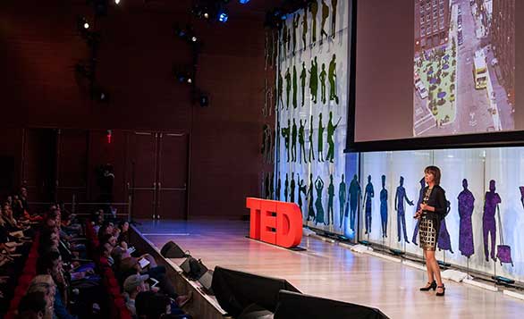 Janette Sadik-Khan speaks at TEDCity2.0. Photo: Ryan Lash
