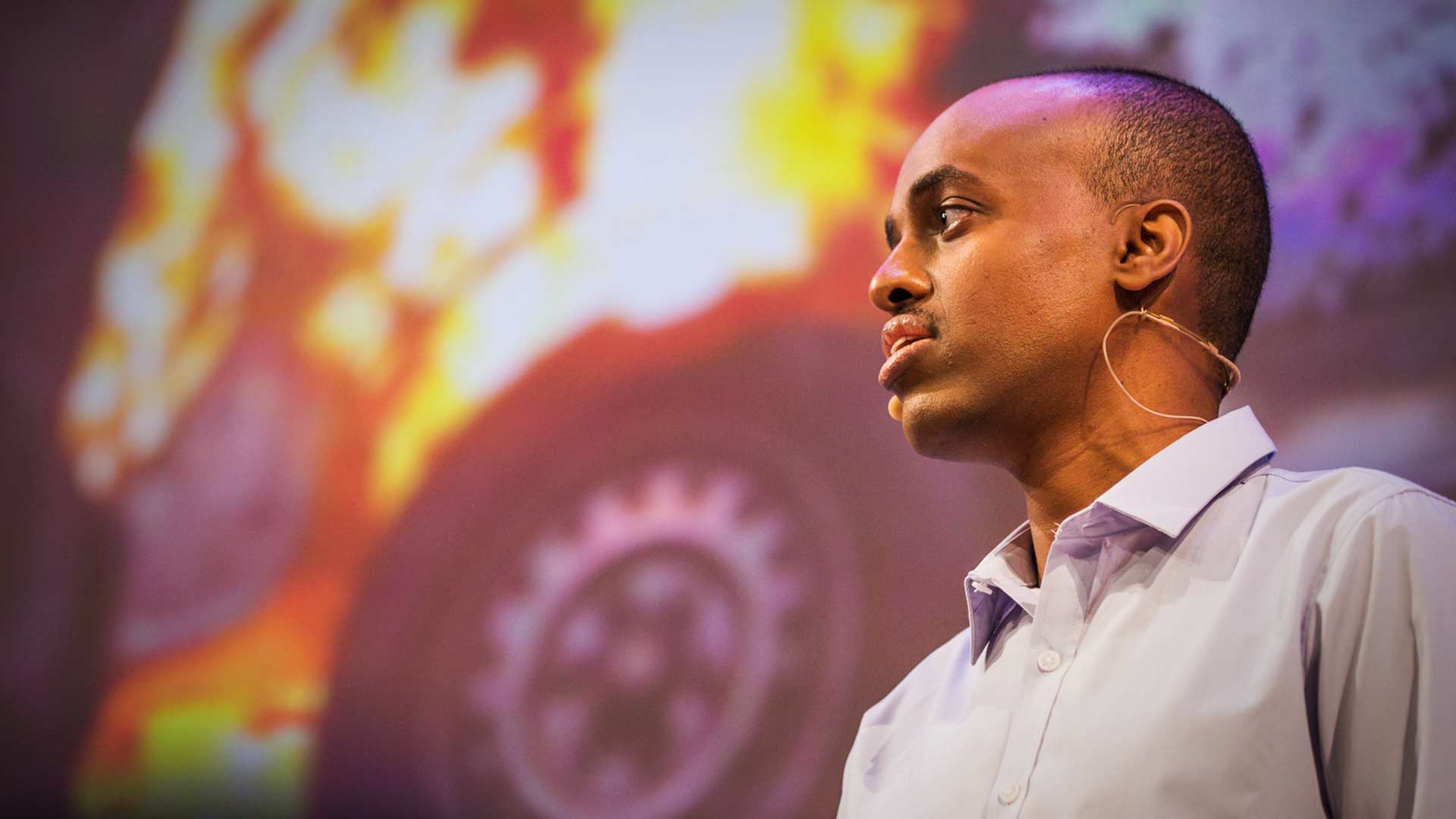 Peace strategist Mohamed Ali speaks at TEDCity2.0, bringing us to the city of Mogadishu. Photo: Ryan Lash