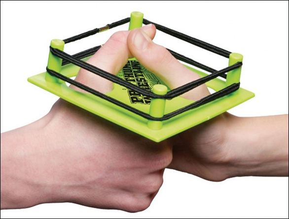 The professional thumb wrestling ring does exist.