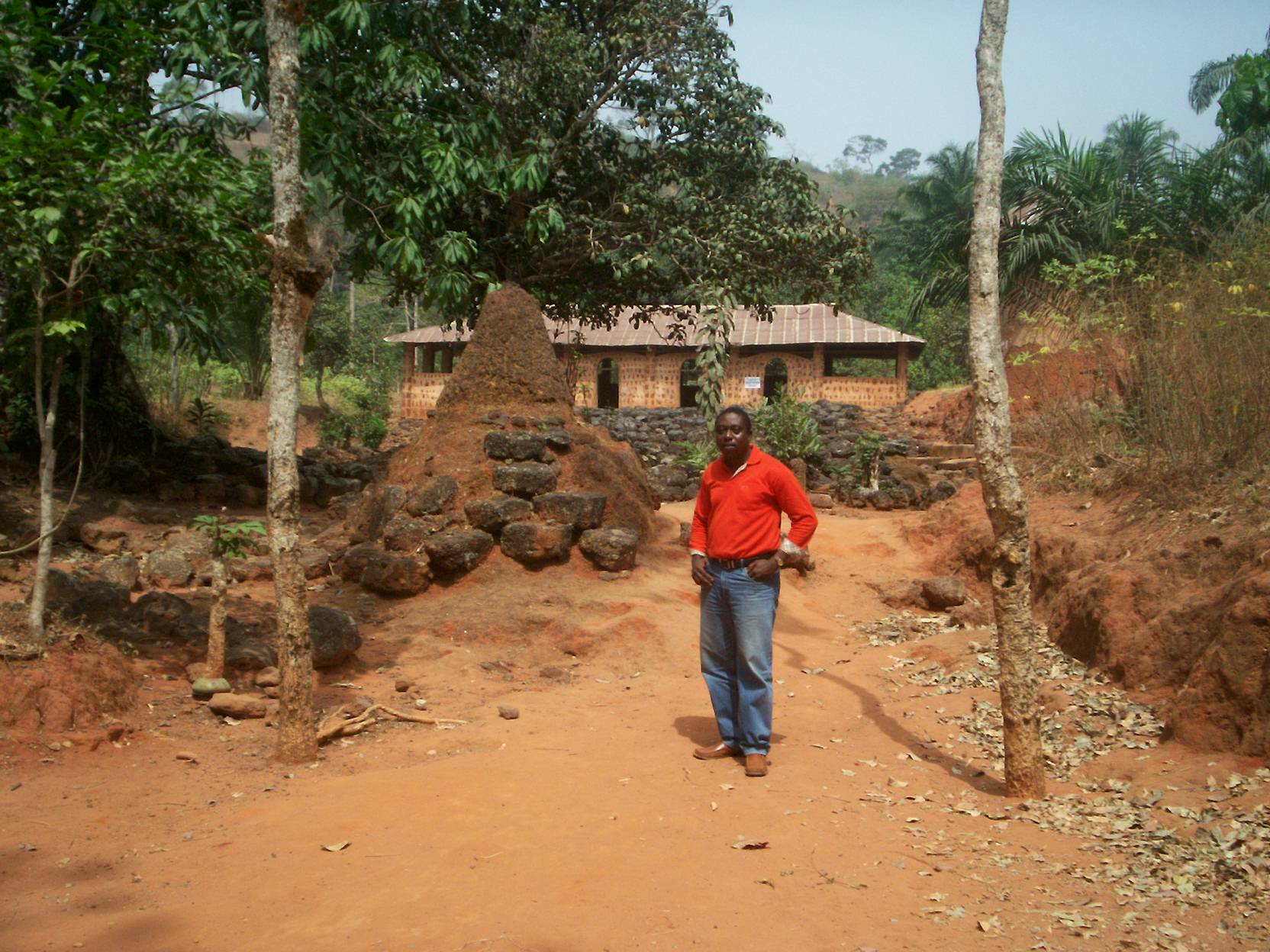 The Odegwoo shrine in Lejja, southeastern Nigeria is associated with fertility. Its worshippers sit at the north and south sides. And the north-south orientation is based on the local philosophy that the "ingredients" needed for procreation are very fragile and should not be exposed to the radiant heat from the Sun (on the east-west axis).
