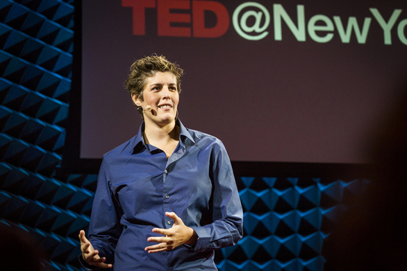 When Sally Kohn spoke at TED@NYC, she was Fox News' liberal lesbian pundit. Now, she's a free agent. Photo: Ryan Lash