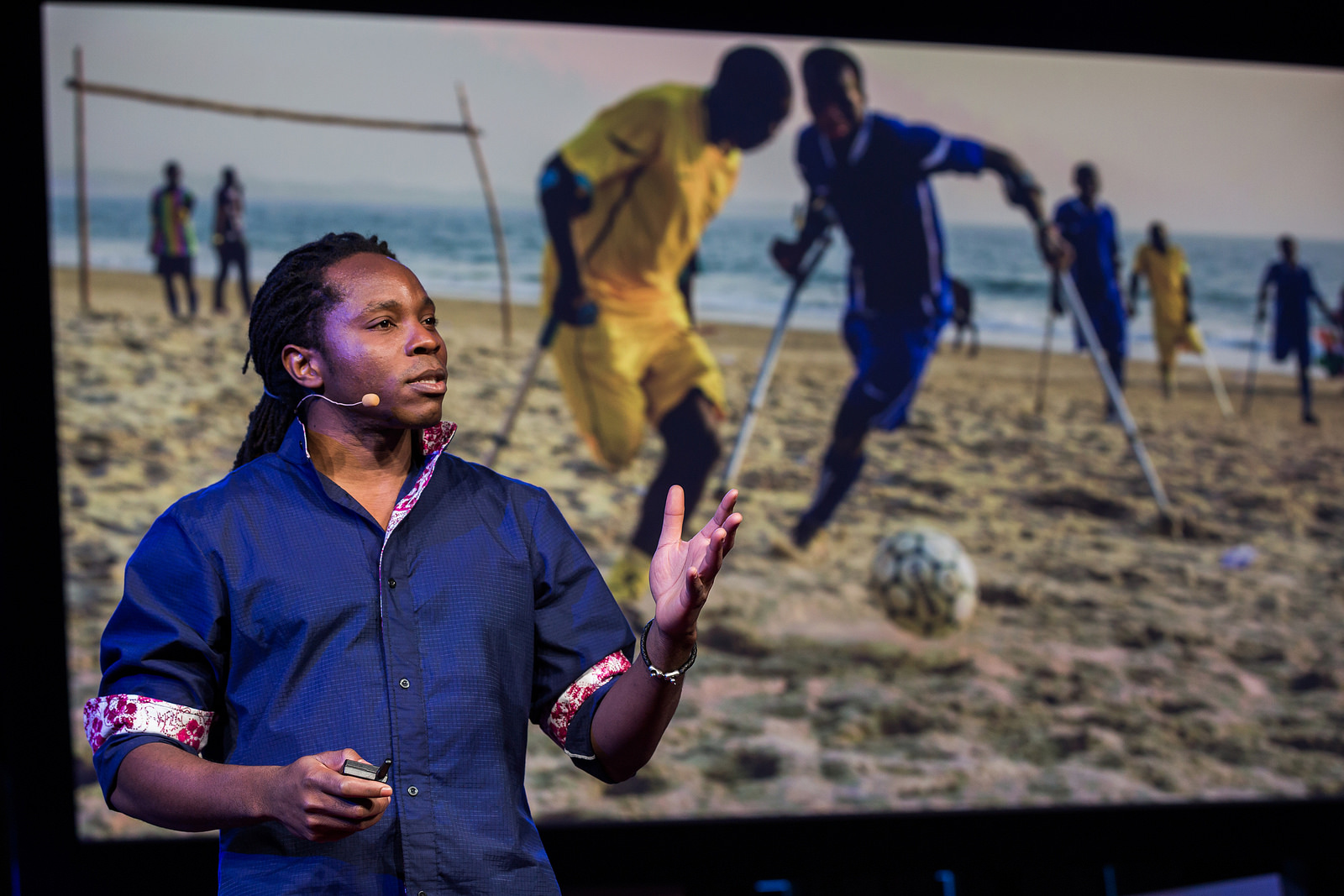 Speaking of Hugh Herr's team at the MIT Media Lab, David Sengeh works there. And is dedicated to offering good options to amputees in his home country of Sierra Leone. Photo: Ryan Lash
