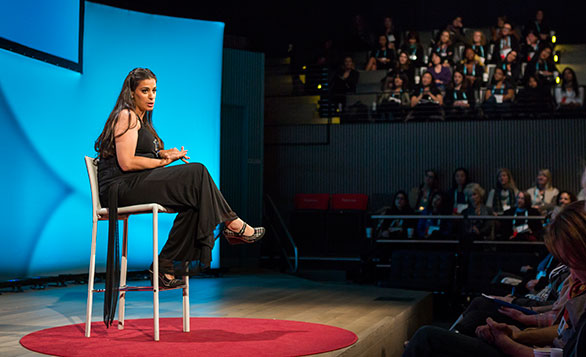 Maysoon Zayid cracked up the audience at TEDWomen. So as we approached our 30th anniversary, we asked her to reflect on how this year is different than 1984. Photo: 