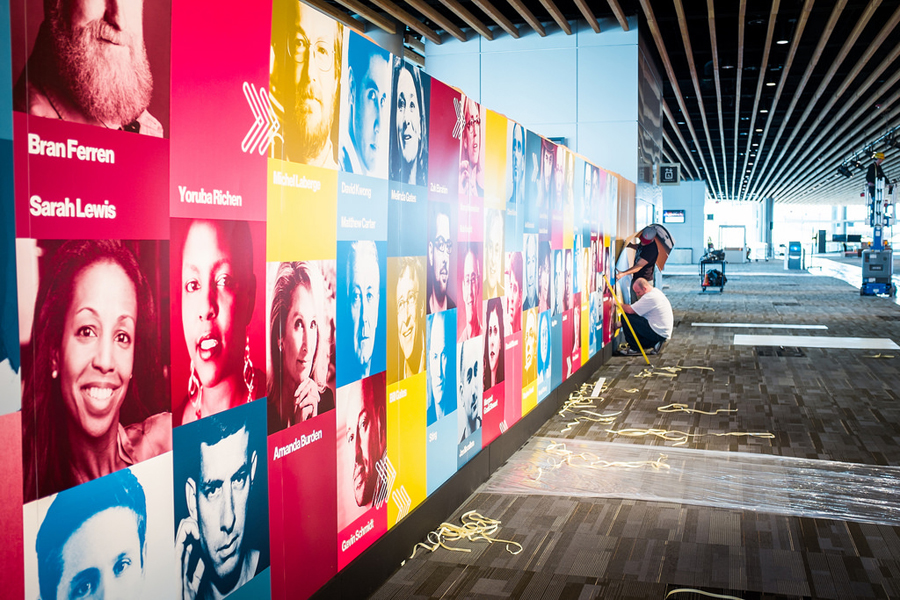 A wall of our TED2014 speakers. Photo: Mike Femia