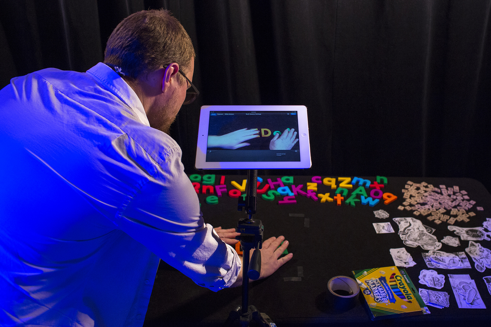 An animation station, courtesy of TED-Ed, in Whistler. Photo: Sarah Nickerson
