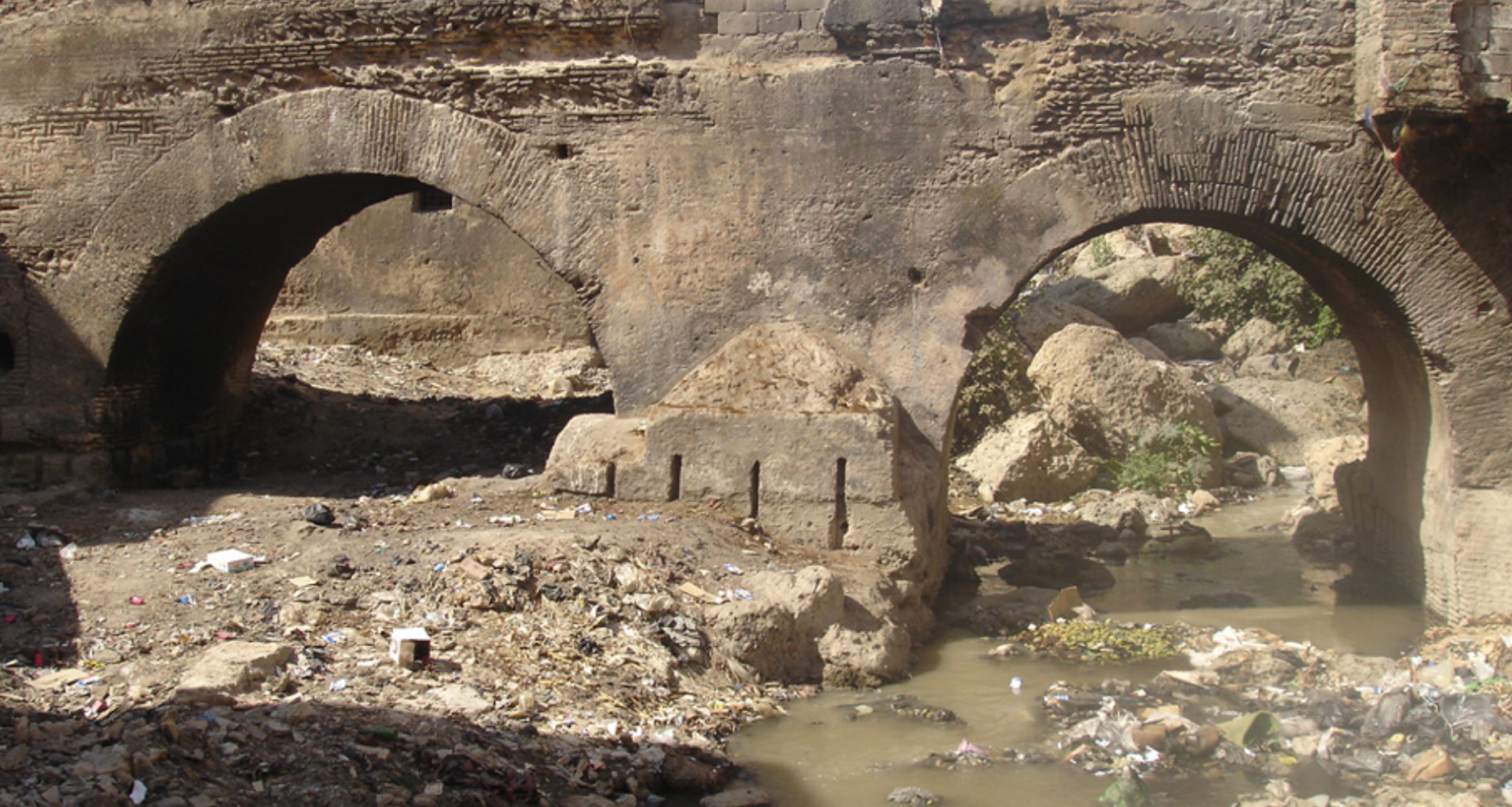 Pollution in the Fez river. Photo: Aziza Chaouni