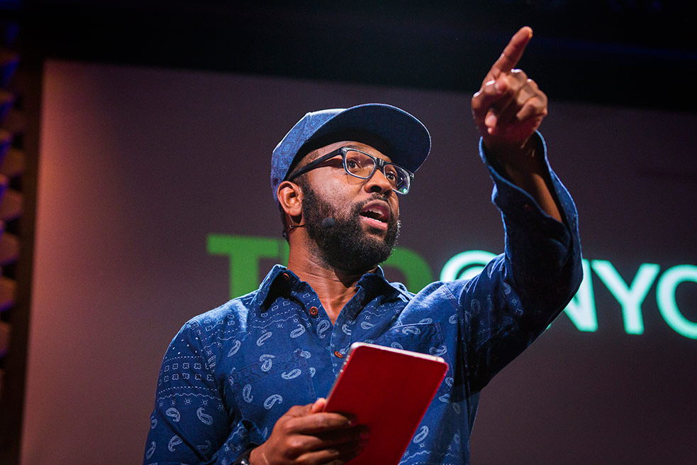 Baratunde Thurston closes out the night with hilarious observations. Photo: Ryan Lash