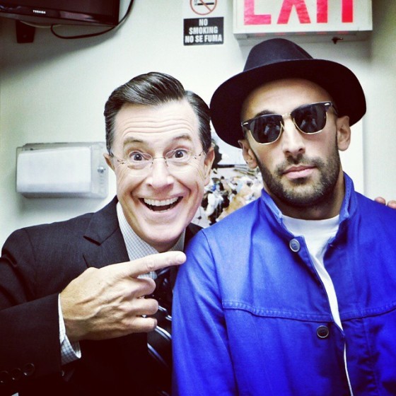 JR with Stephen Colbert
