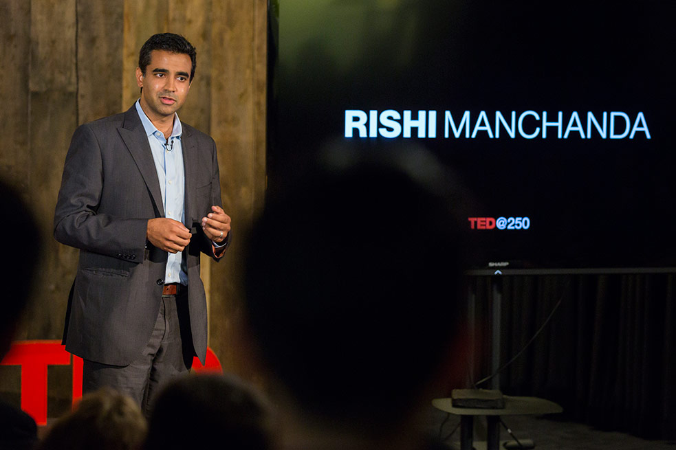 Rishi Manchanda shares a big idea from healthcare from his TED Book, The Upstream Doctors. Photo: Ryan Lash
