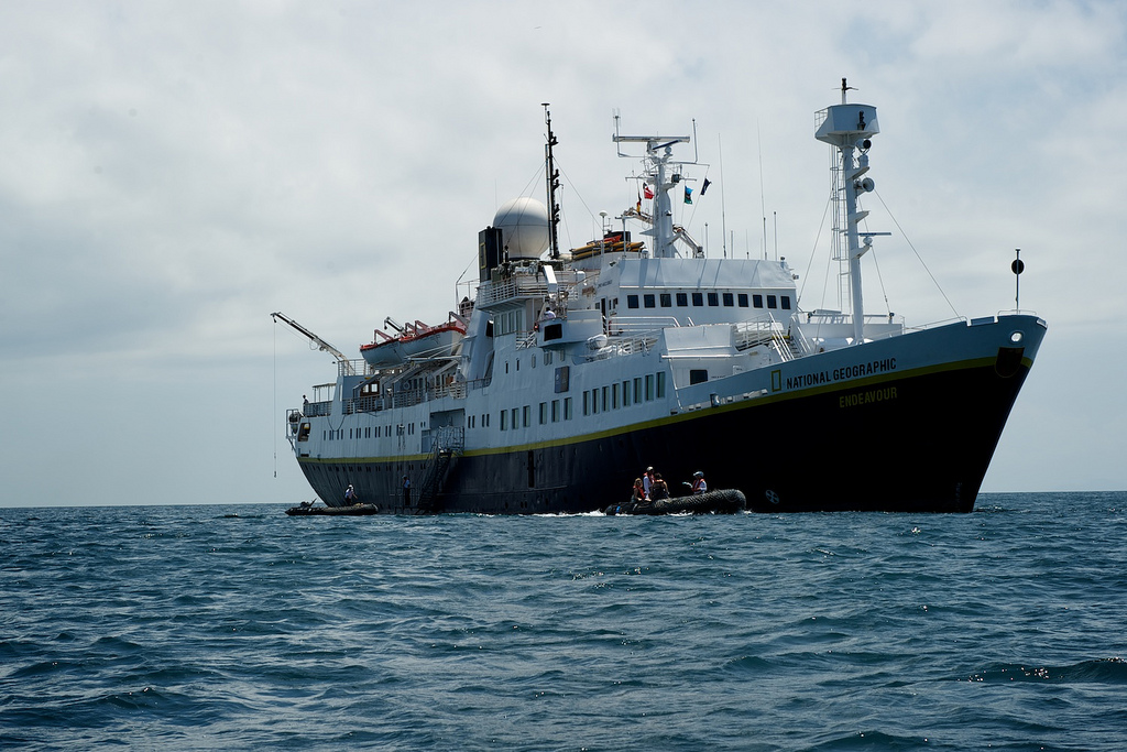 The National Geographic Endeavor hosted the Mission Blue Voyage int he Galapagos. Photo: James Duncan Davidson/TED