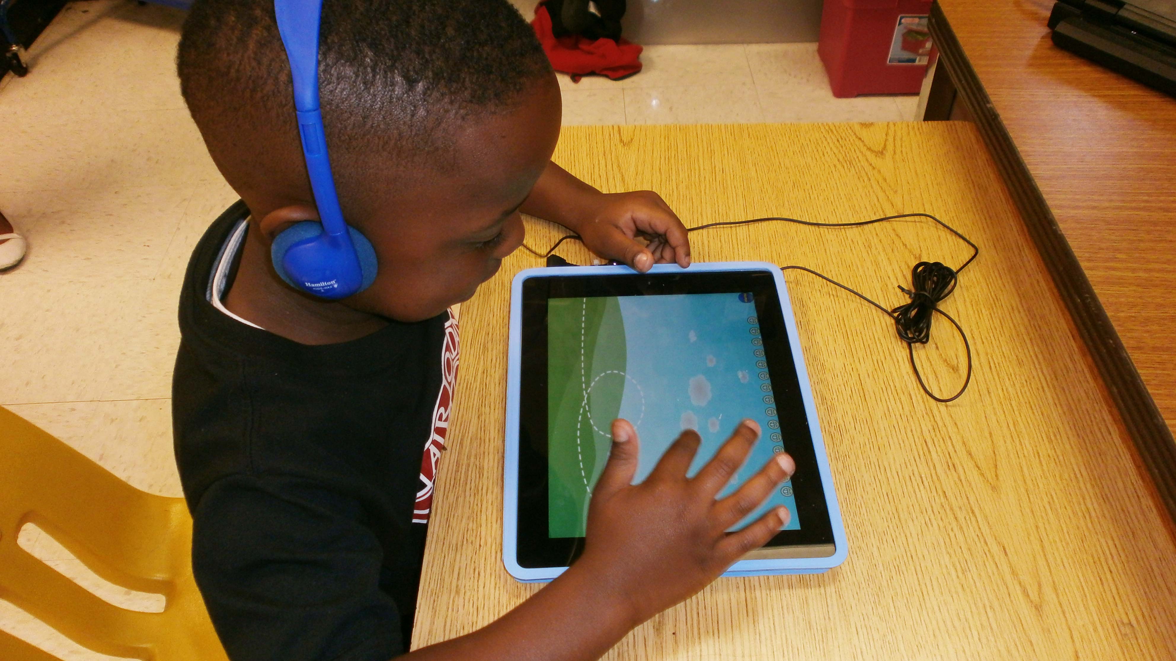 Children as early as Pre-Kindergarten at Love T. Nolan Elementary School in College Park, Georgia have access to the iPad to reinforce techniques taught in the classroom. https://www.flickr.com/photos/116952757@N08/14161914543