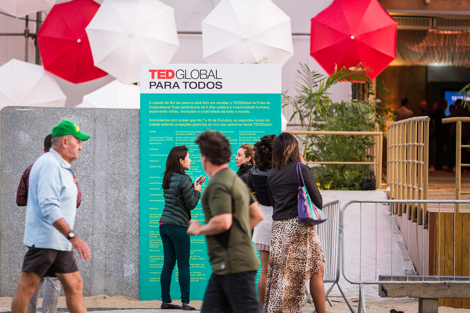 More than 40 education-focused organizations will be watching a livestream of the conference around the city of Rio de Janeiro. Read more about TED Para Todos. Photo: Ryan Lash