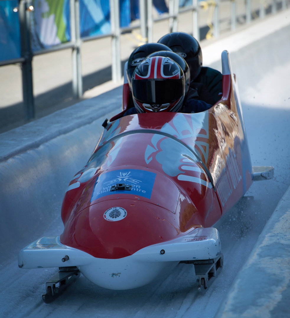 At TEDActive, attendees got a chance to try out bobsledding—several with TK. Photo: Alan Wallace