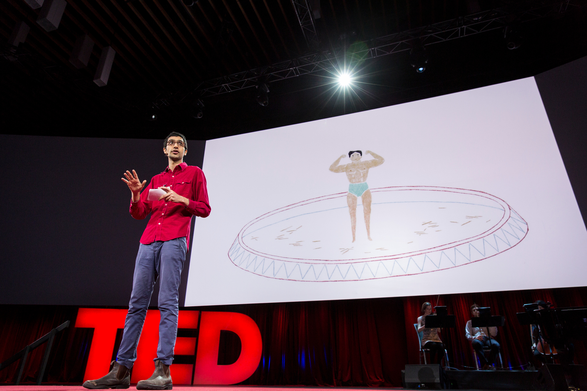Latif Nasser speaks at TED2015 - Truth and Dare, Session 8. Photo: Bret Hartman/TED