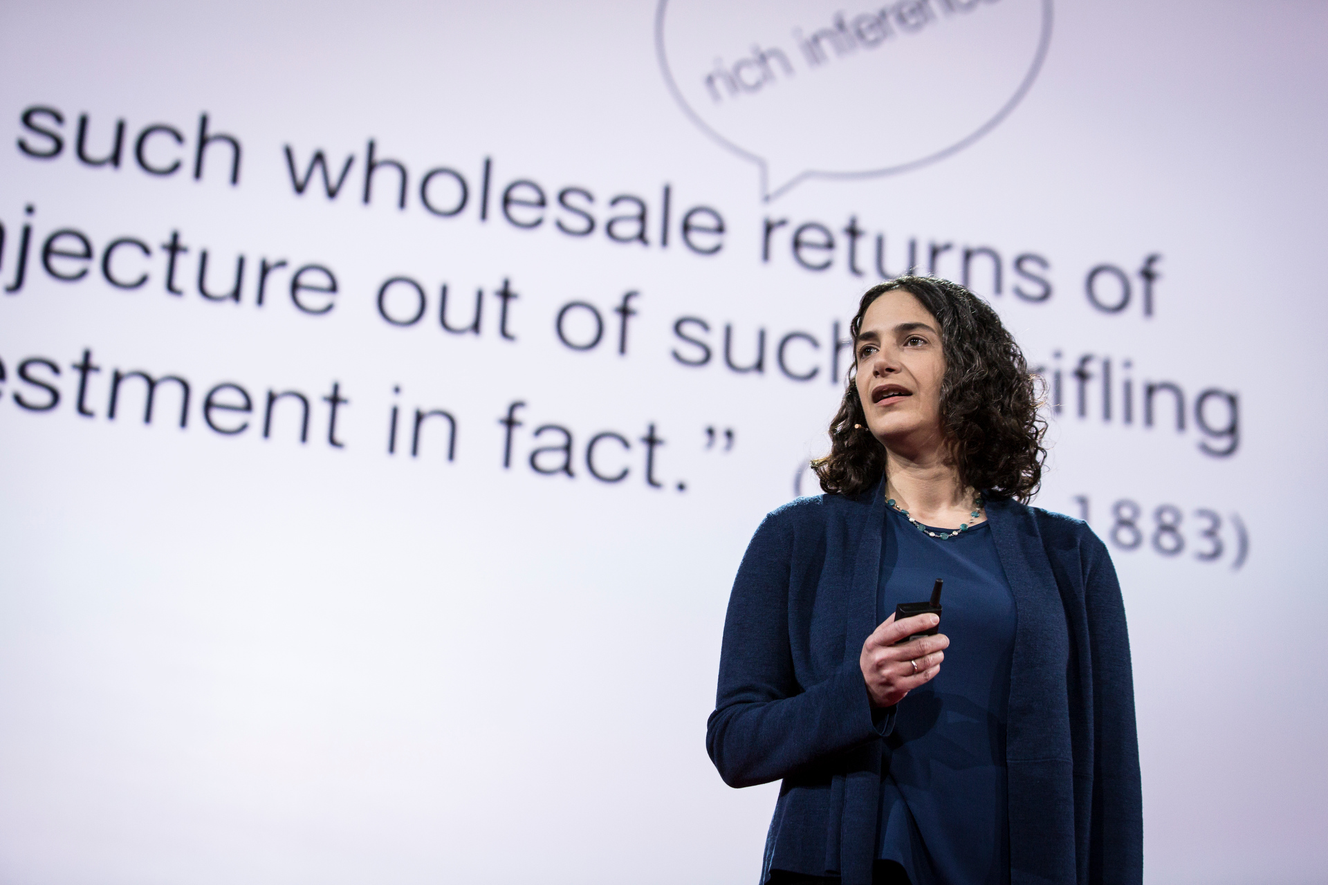 Laura Schulz speaks at TED2015 - Truth and Dare, Session 2. Photo: Bret Hartman/TED