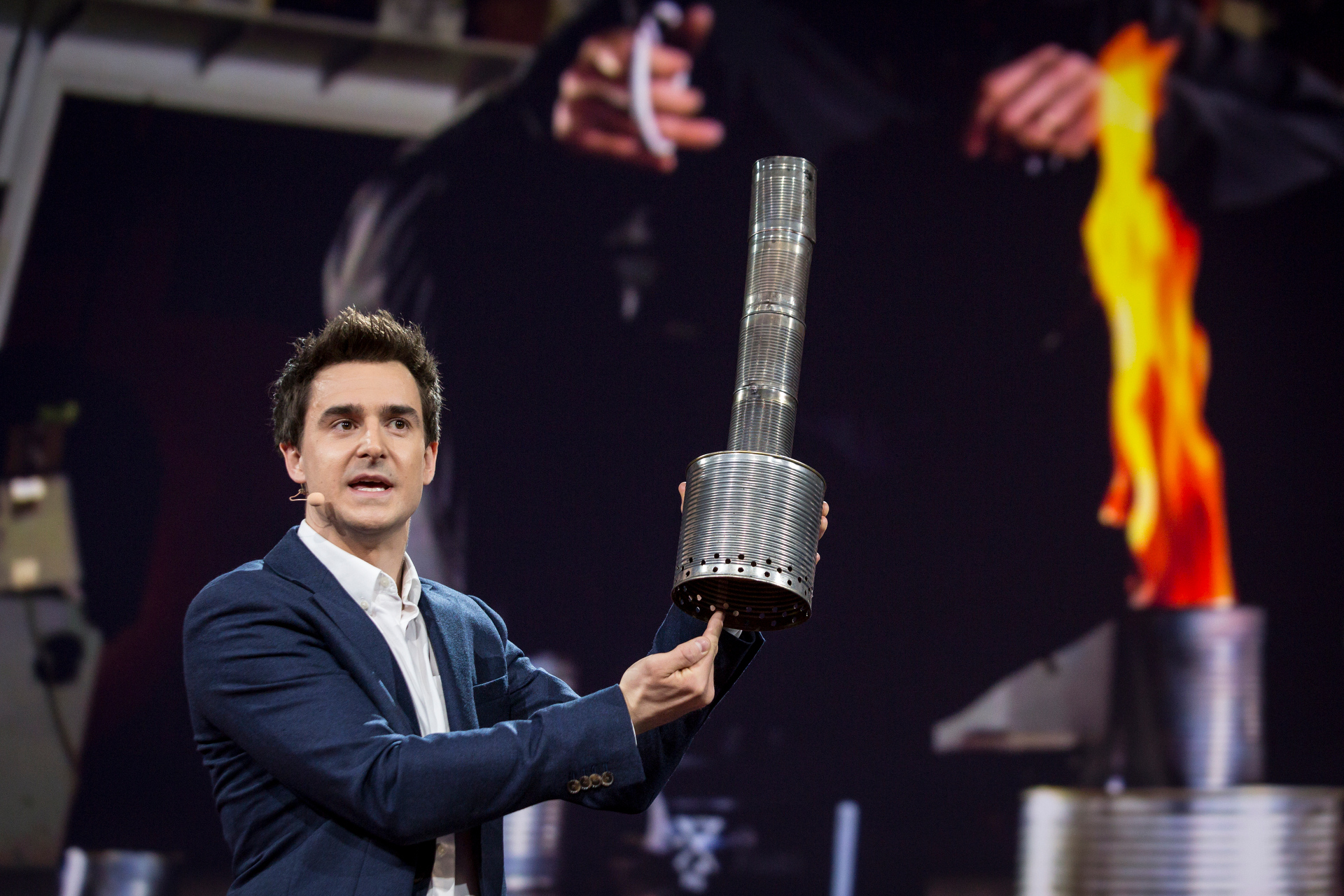Lewis Dartnell at TED2015 - Truth and Dare, Session 10. Photo: Bret Hartman/TED