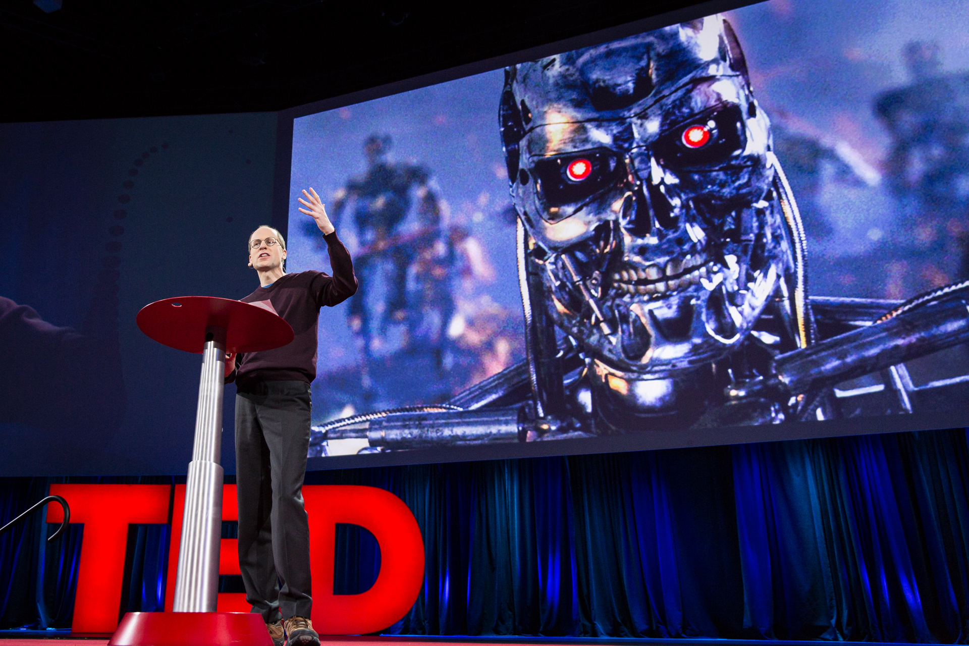 Nick Bostrom speaks at TED2015 - Truth and Dare, Session 3. Photo: Bret Hartman/TED