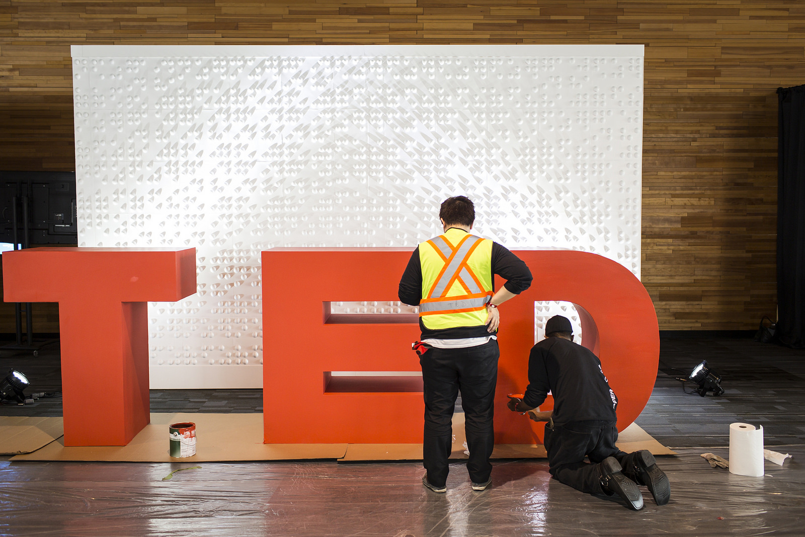 As they explore the conference's social spaces, attendees will get to snap a photo with the TED letters. Photo: TED