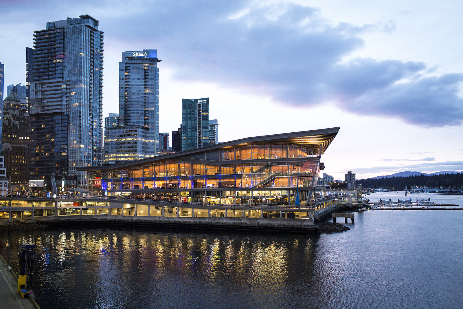 The Vancouver Convention Centre, where TED2015 is being held, sits right on the harbor. Photo: TED