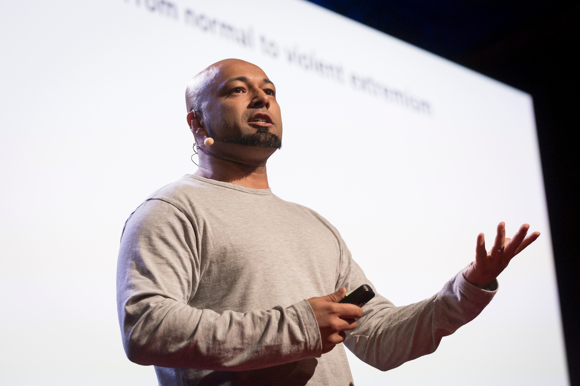 Mubin Shaikh speaks at TEDWomen2015 - Momentum, Session 3, May 28, 2015, Monterey Conference Center, Monterey, California, USA. Photo: Marla Aufmuth/TED