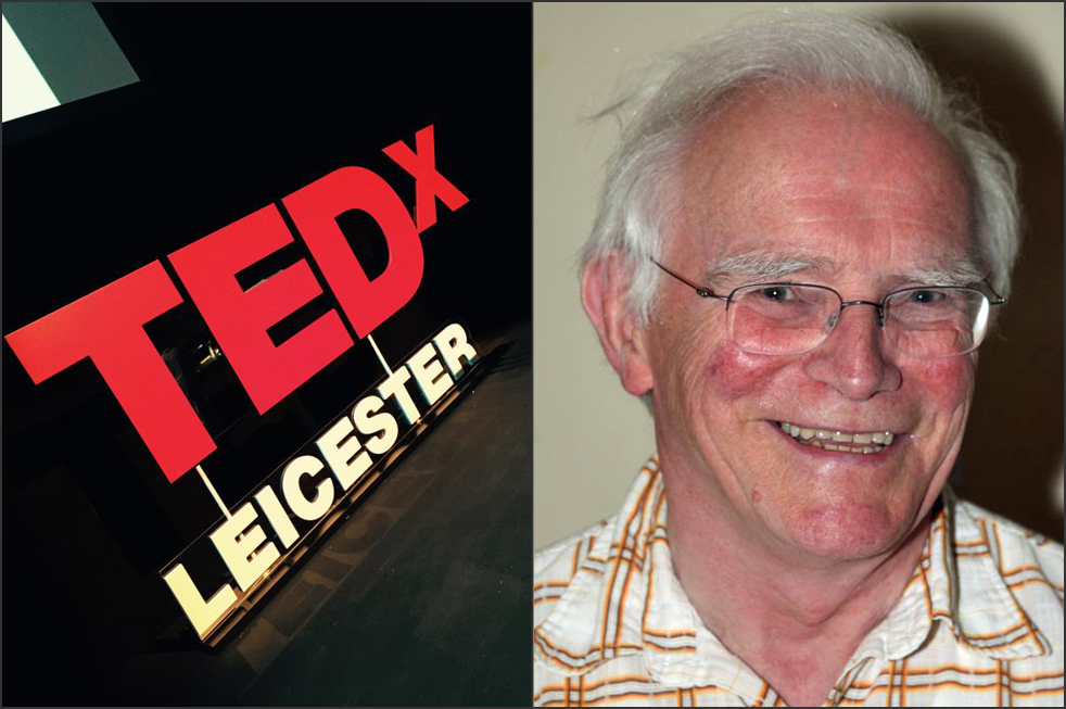 Allan Hayes of TEDxLeicester is the oldest TEDx organizer thus far. "Don't be afraid to have ambitions, even at 82," he said. Photo: Courtesy of TEDxLeicester