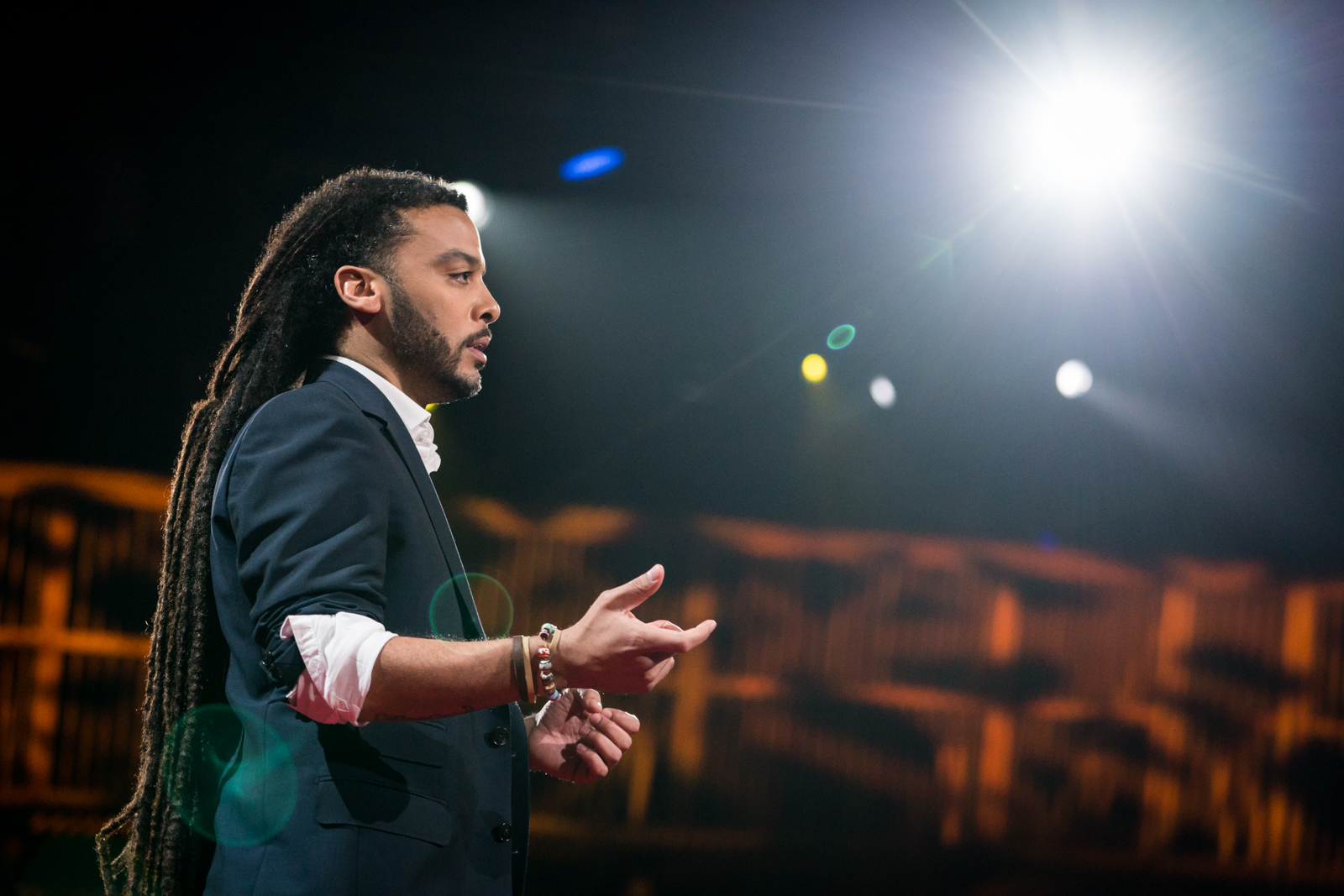 Adam Foss speaks at TED2016 - Dream, February 15-19, 2016, Vancouver Convention Center, Vancouver, Canada. Photo: Bret Hartman / TED