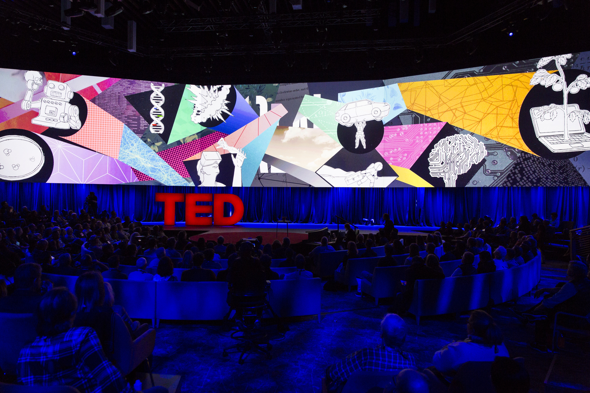 TED Conference sessions always include interstitial videos. Enjoy the ones that played at TED2016. Photo: Bret Hartman / TED