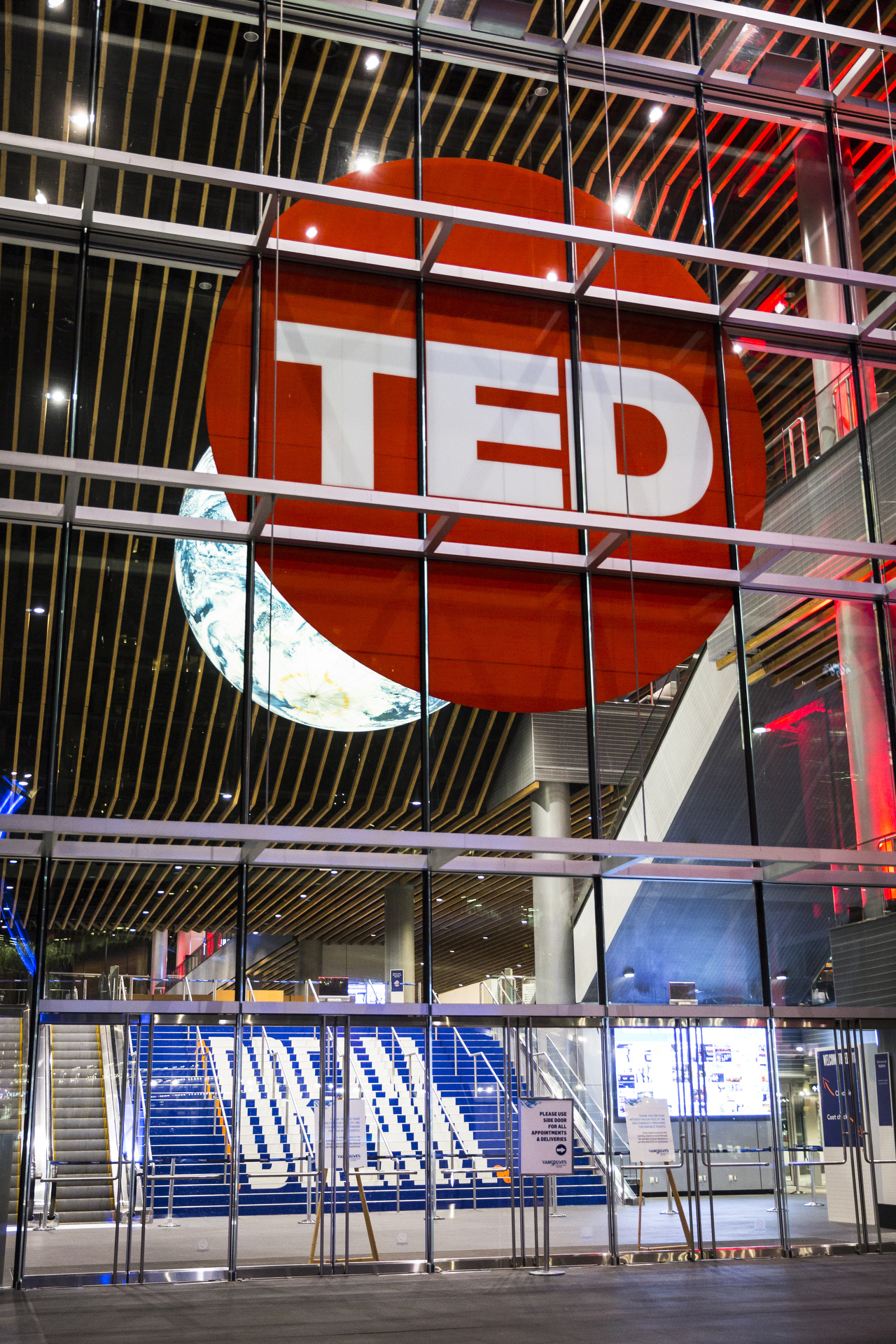 The stairs up to the TED2016 conference aim to inspire dreams. Photo: Marla Aufmuth / TED