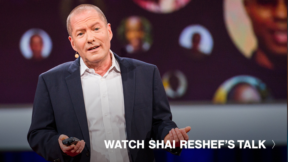 Watch Shai Reshef's TED Talk