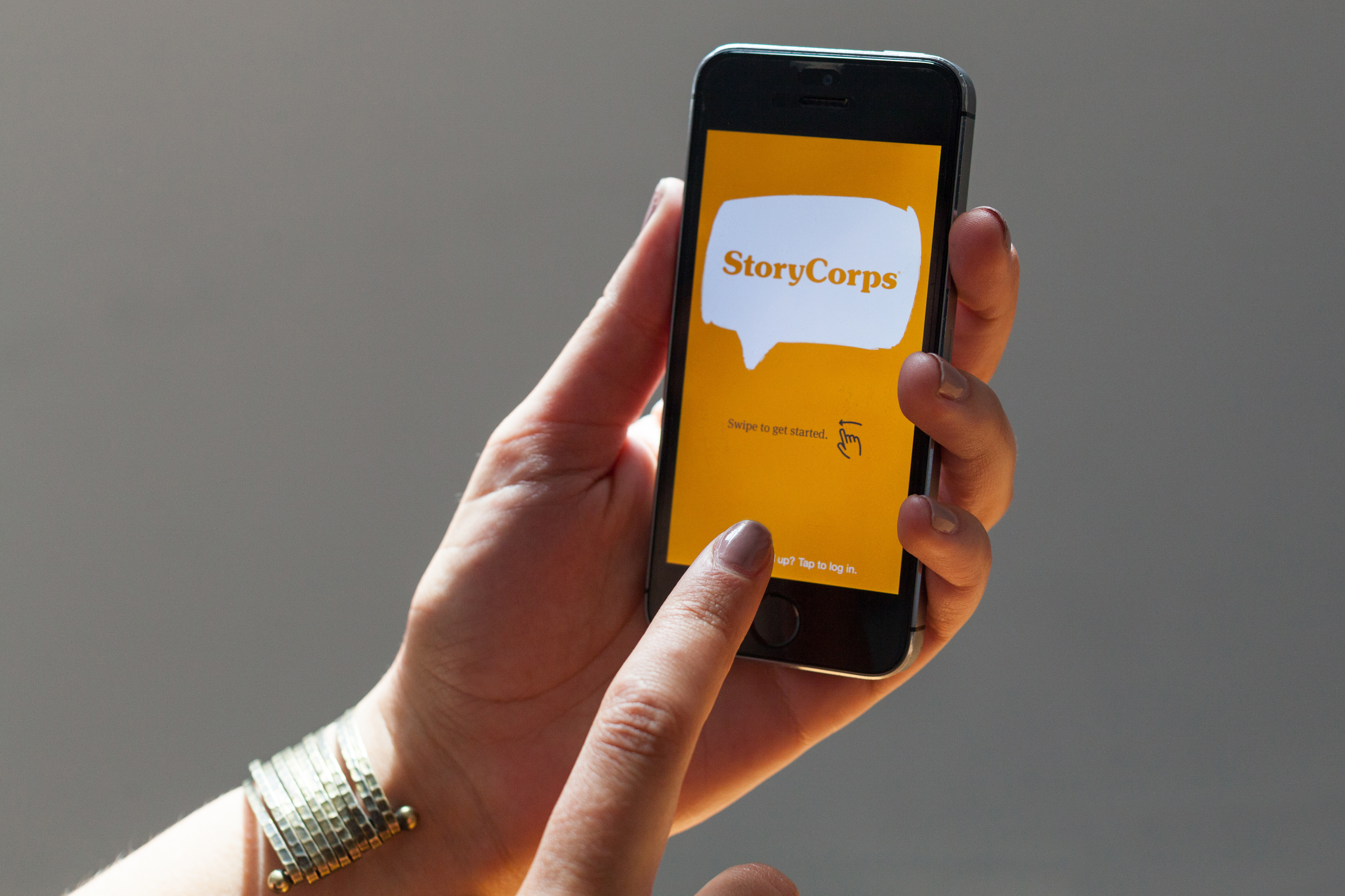 The StoryCorps app was launched with the 2015 TED Prize. In its first year, more than 82,000 interviews have been recorded using it. It has more than doubled StoryCorps' archive of voices. Photo: Courtesy of StoryCorps