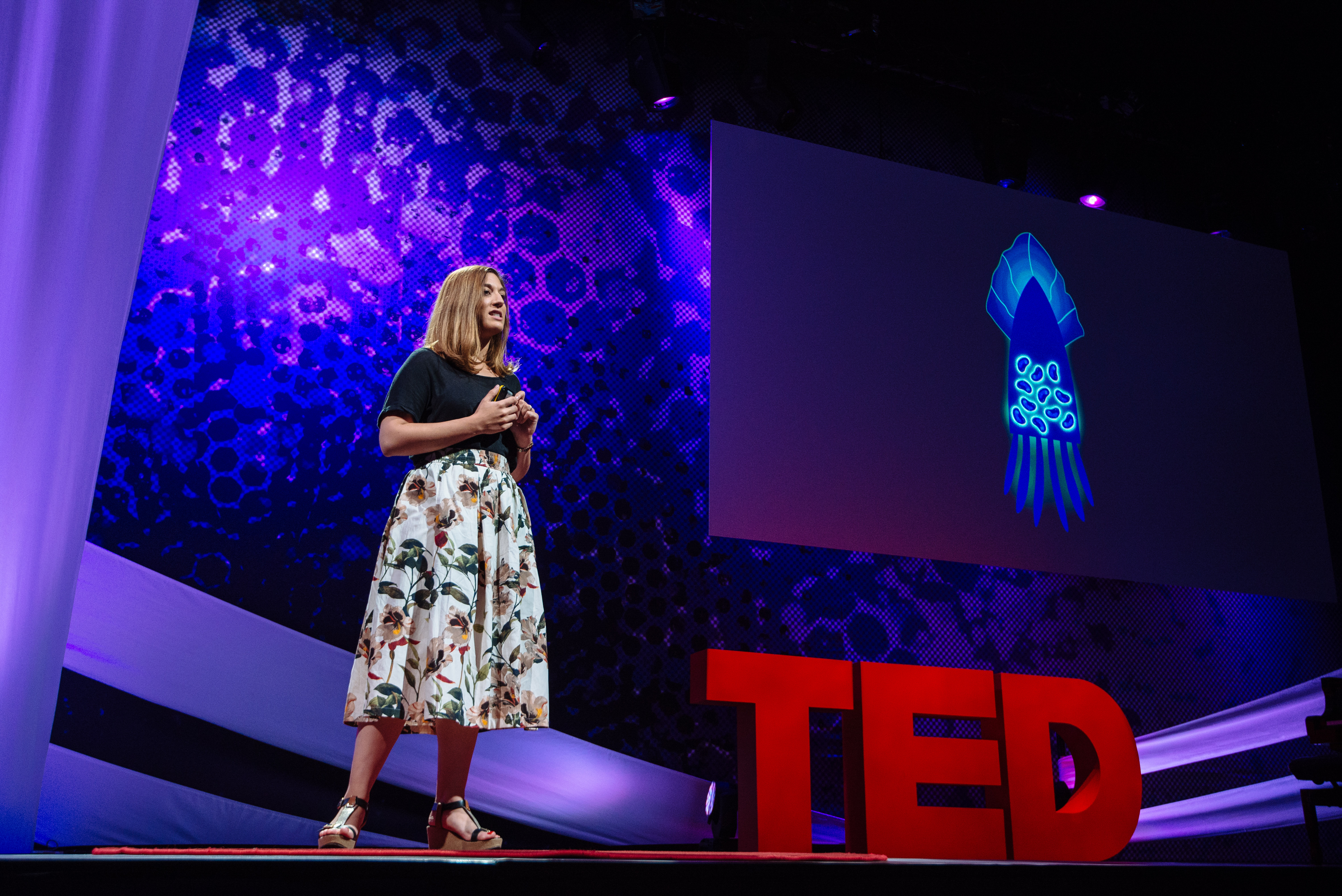 Sandra Rey wants to use bioluminescence to change the way we light our homes and cities. Photo: Richard Hadley/TED
