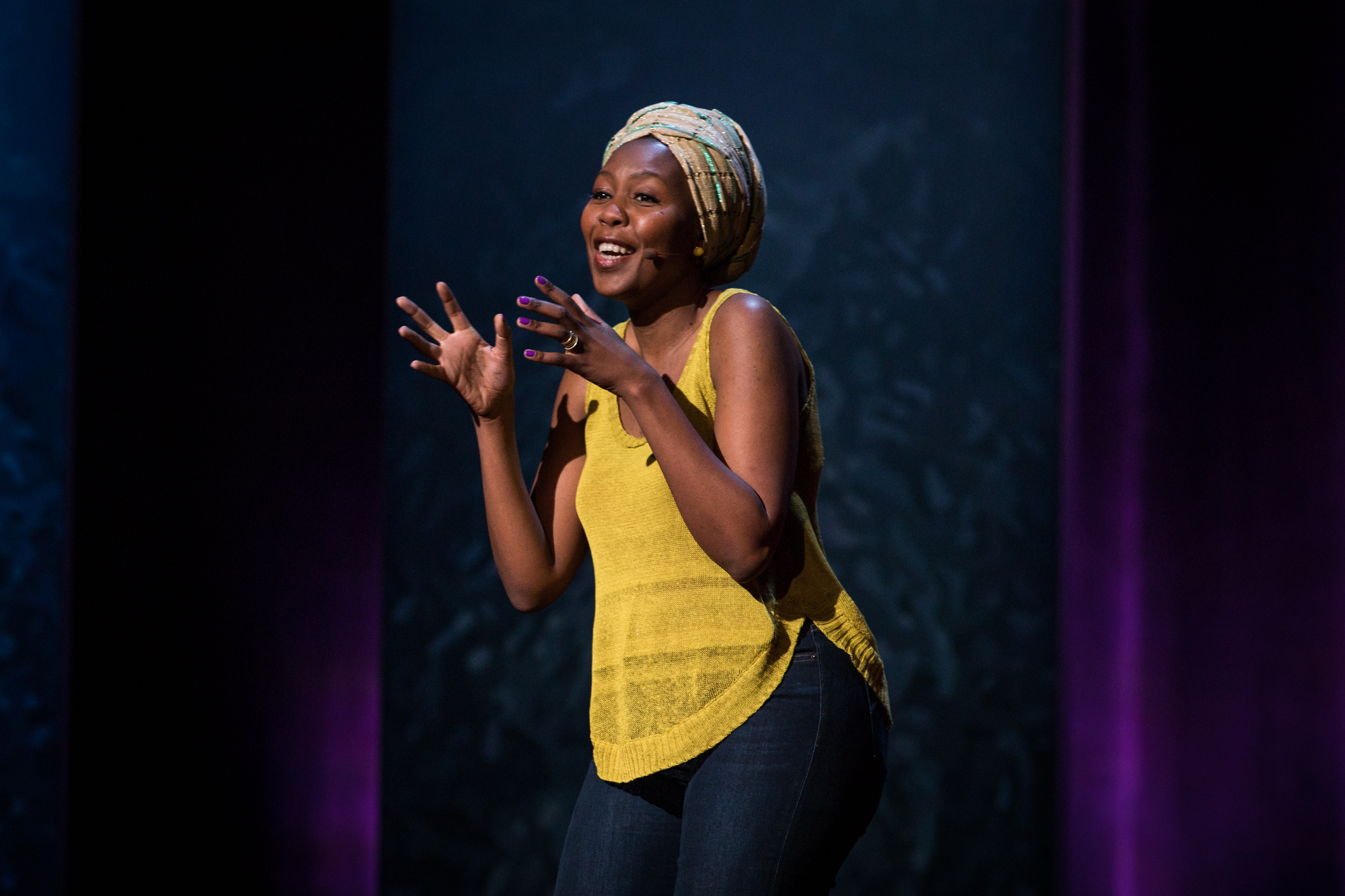 Sisonke Msimang at TEDWomen 2016 - It's About Time, October 26-28, 2016, Yerba Buena Centre for the Arts, San Francisco, California. Photo: Marla Aufmuth / TED
