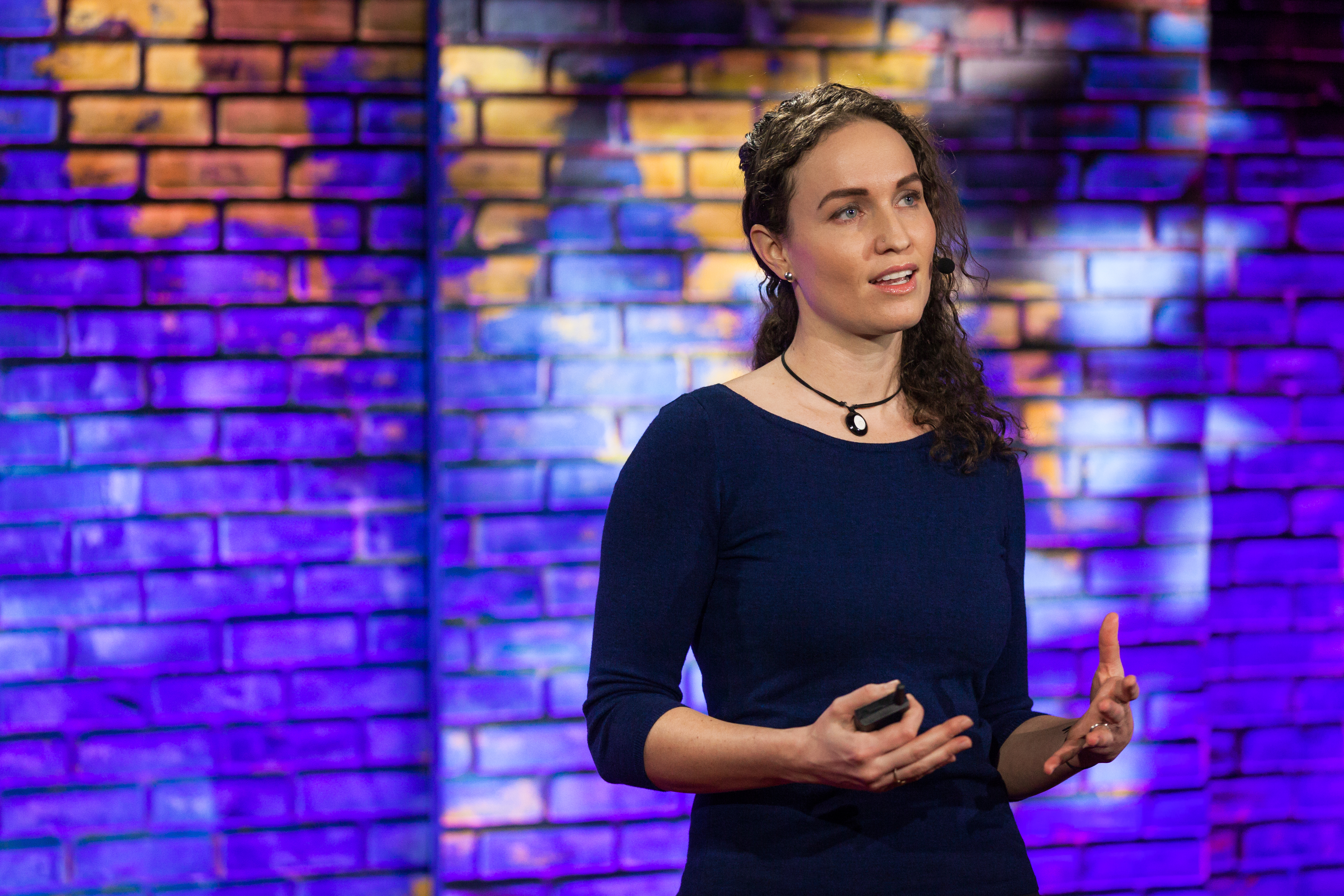 Megan Phelps-Roper speaks and performs at TEDNYC - Rebirth, February 15, 2017, New York, NY. (Photo: Jasmina Tomic / TED)
